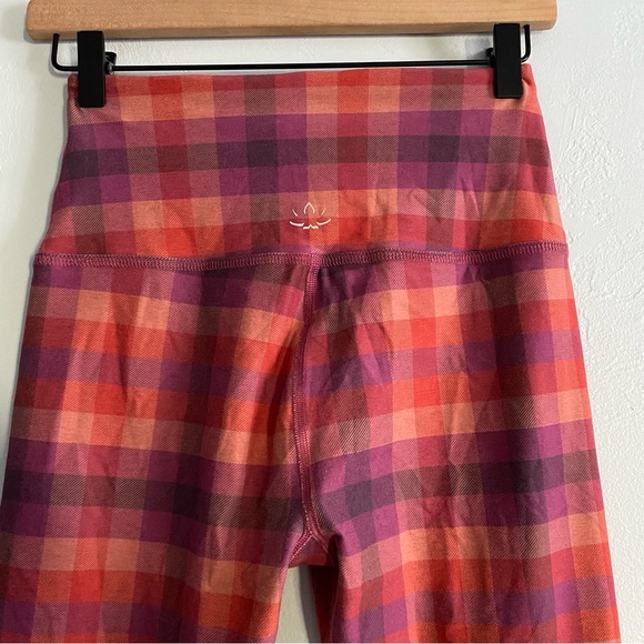 Beyond Yoga SoftMark High Waisted Midi Legging Chai Winter Check - Picture 8 of 11